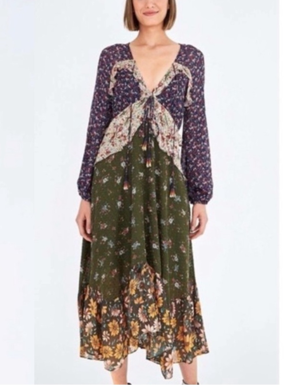 NWT Farm Rio Mixed Liberty Media Dress - S
